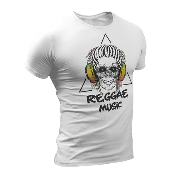 T-Shirt Rasta  Crâne DJ