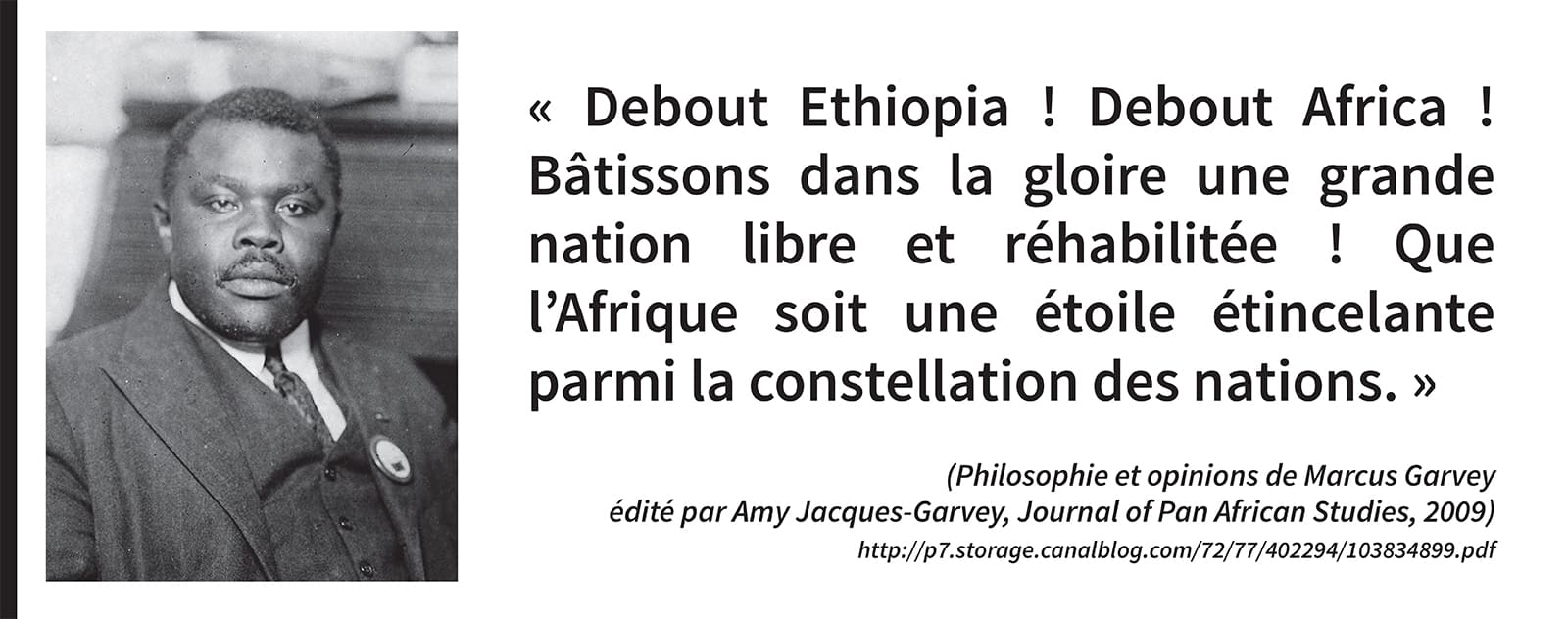 Devise de marcus Garvey
